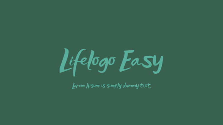 Lifelogo Easy Font