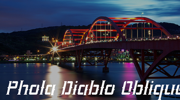 Phola Diablo Oblique Font Family