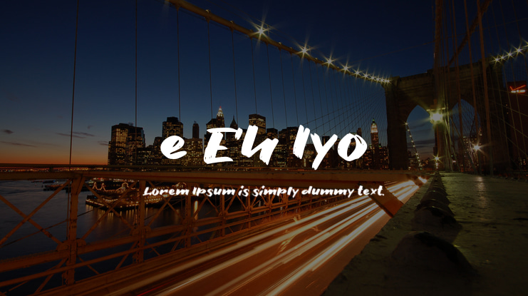e Eh Iyo Font