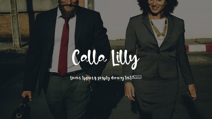Calla Lilly Font