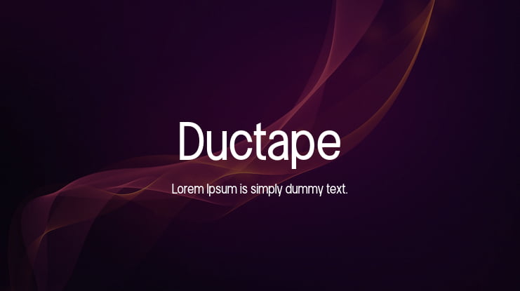 Ductape Font Family