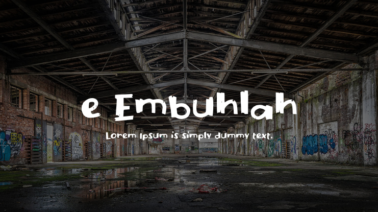 e Embuhlah Font