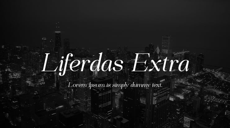 Liferdas Extra Font