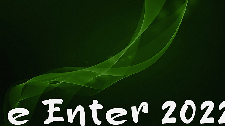 e Enter 2022 Font