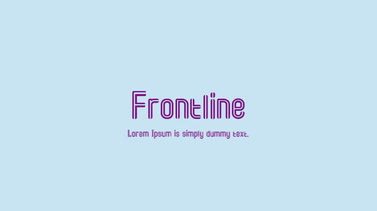 Frontline Font