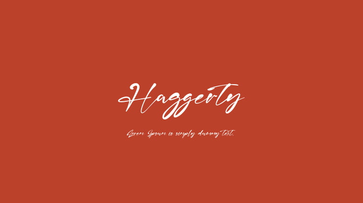 Haggerty Font
