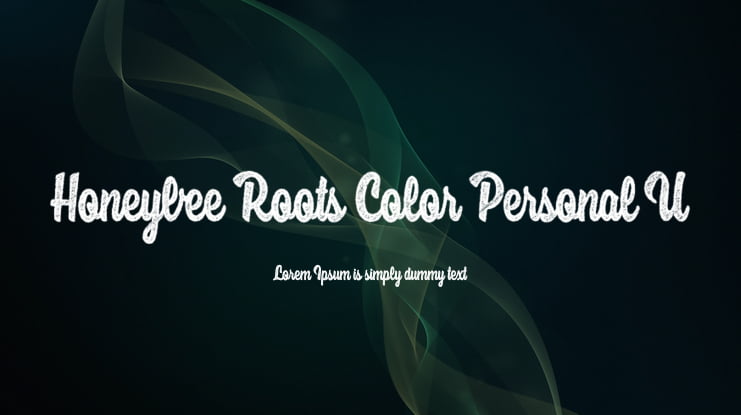 Honeybee Roots Color Personal U Font