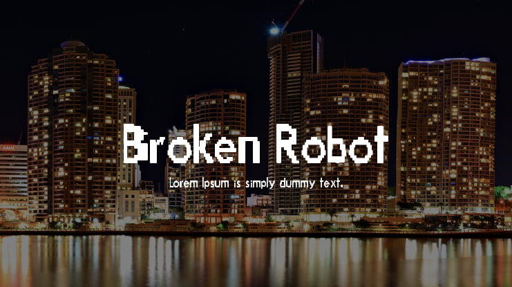Broken Robot Font