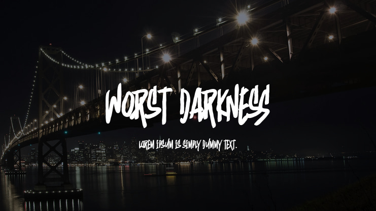 Worst Darkness Font