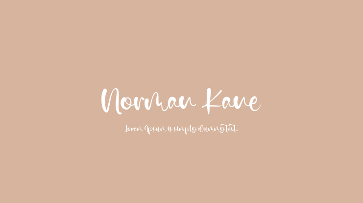 Norman Kane Font