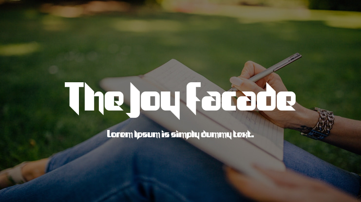 The Joy Facade Font