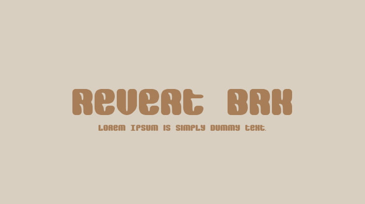 Revert BRK Font Family