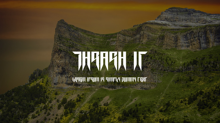 Thrash it Font