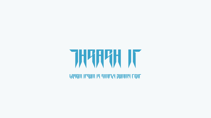 Thrash it Font