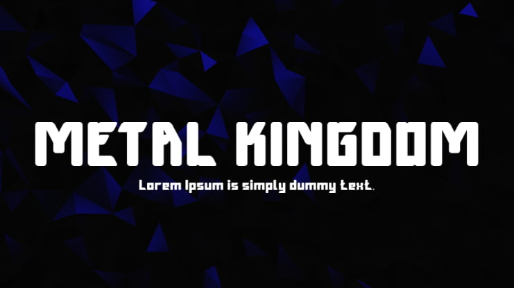 METAL KINGDOM Font