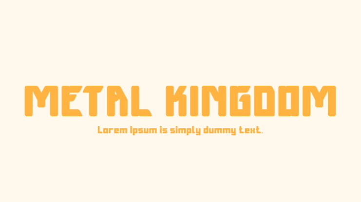 METAL KINGDOM Font