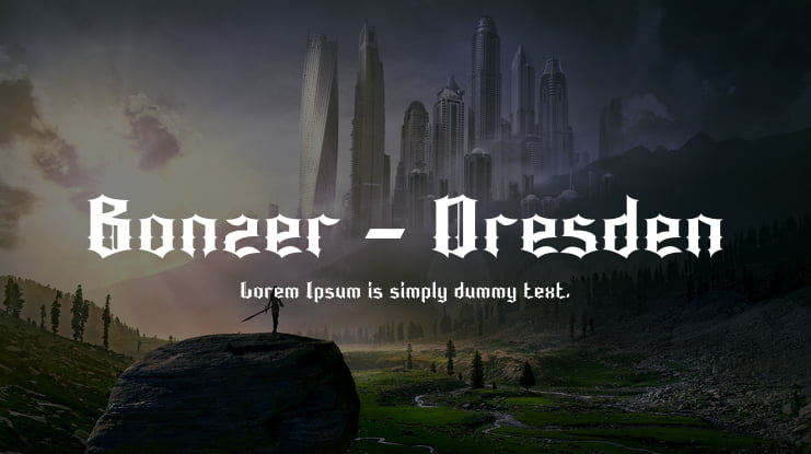 Bonzer - Dresden Font