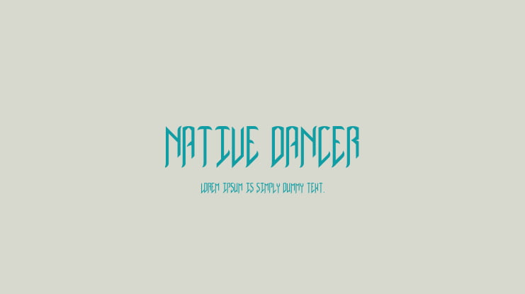 Native Dancer Font