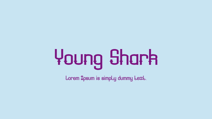 Young Shark Font