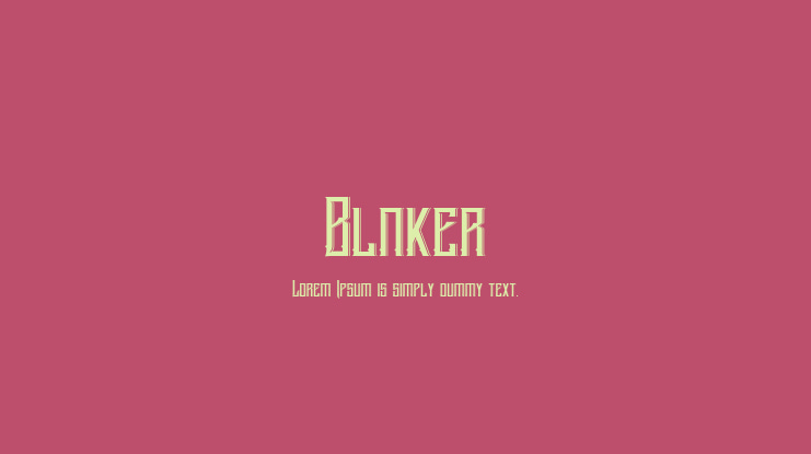 Blnker Font