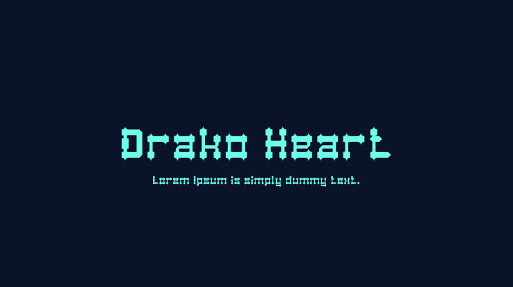Drako Heart Font Family