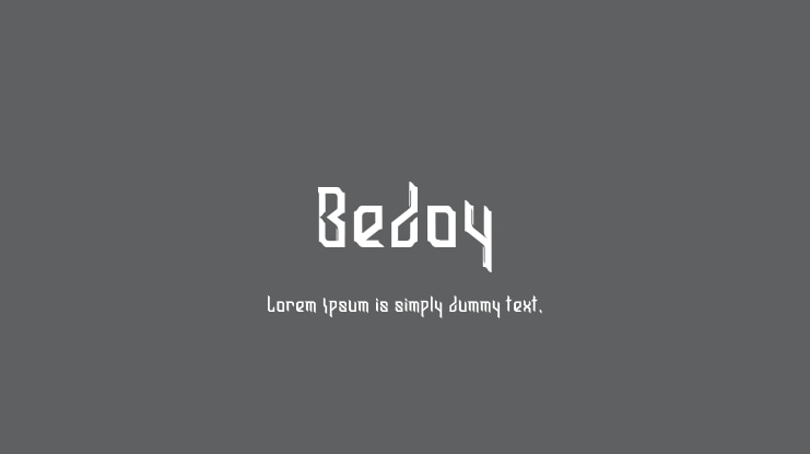 Bedoy Font