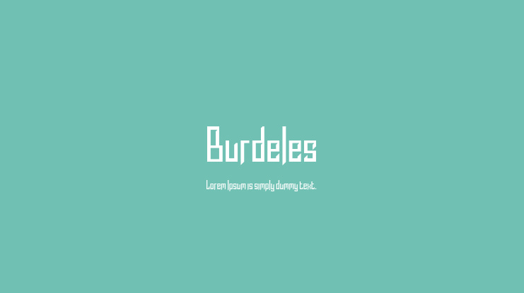 Burdeles Font