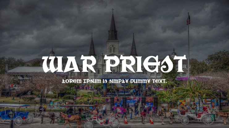 War Priest Font Family