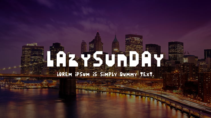 LazySunday Font