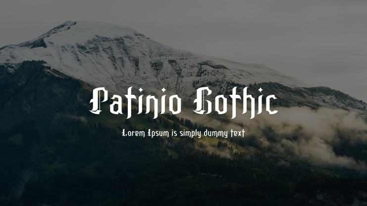 Patinio Gothic Font