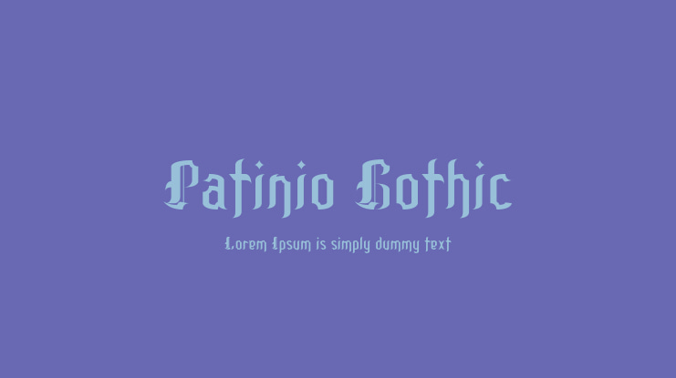 Patinio Gothic Font