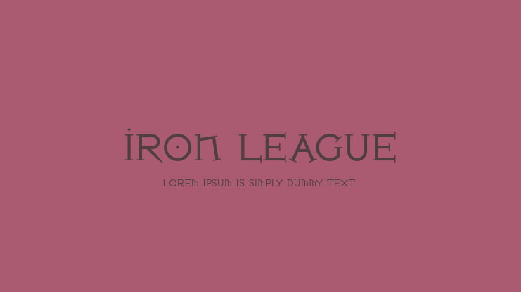 Iron League Font Family