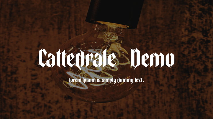 Cattedrale-Demo Font