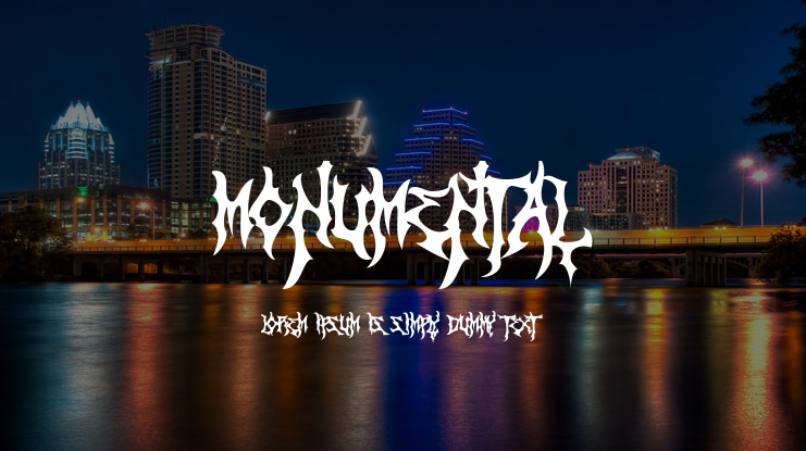 Monumental Font
