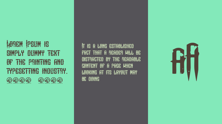 Means of malicE Font