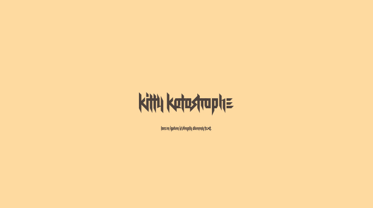 Kitty Katastrophe Font