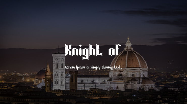 Knight of Font
