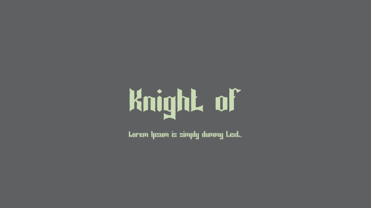 Knight of Font