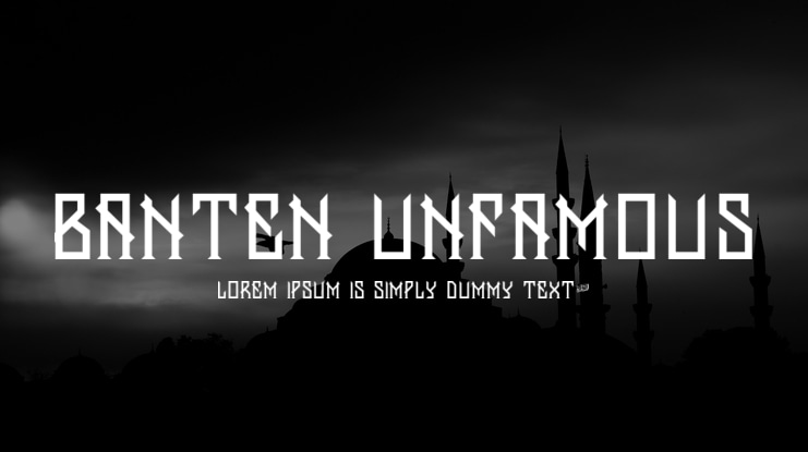 Banten Unfamous Font