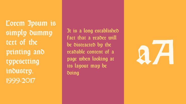 Rundgotisch Rauh Font