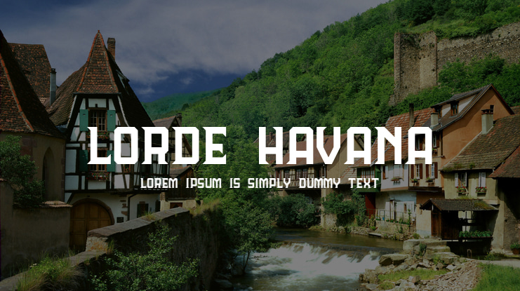 Lorde Havana Font