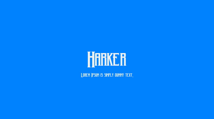 Harker Font Family