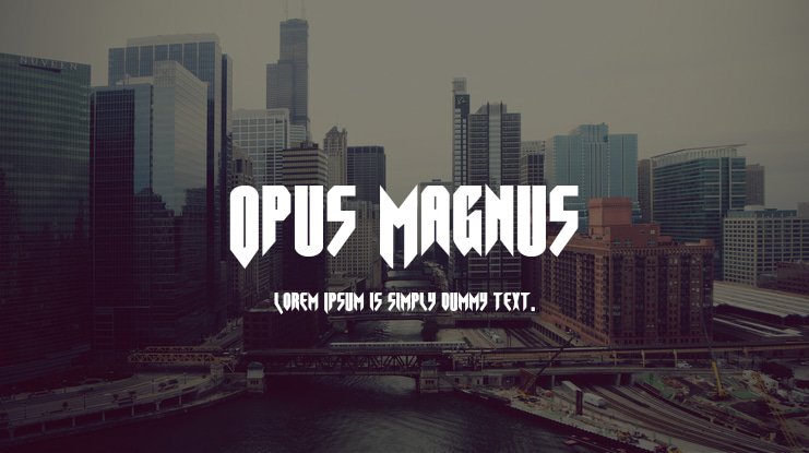 Opus Magnus Font Family