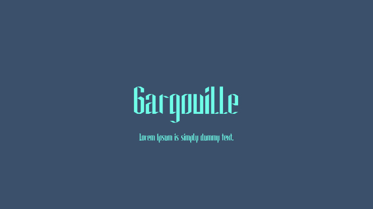 Gargouille Font