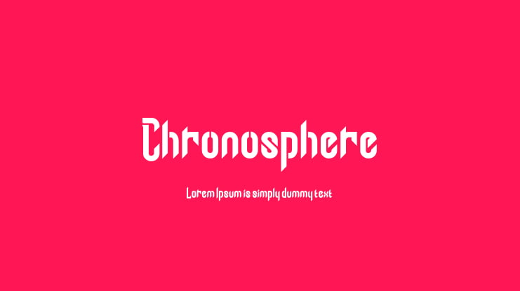 Chronosphere Font