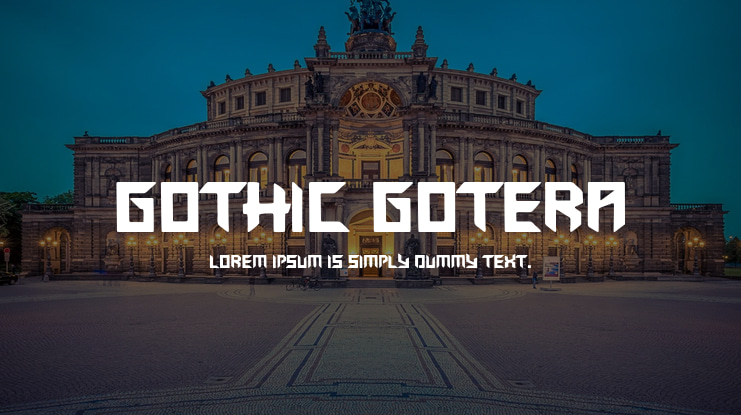 Gothic Gotera Font