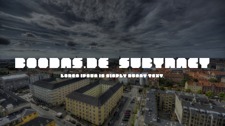 Boodas.de | Subtract Font