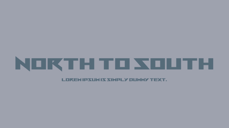 North to South Font