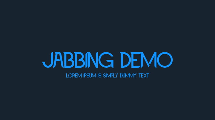 Jabbing Demo Font Family