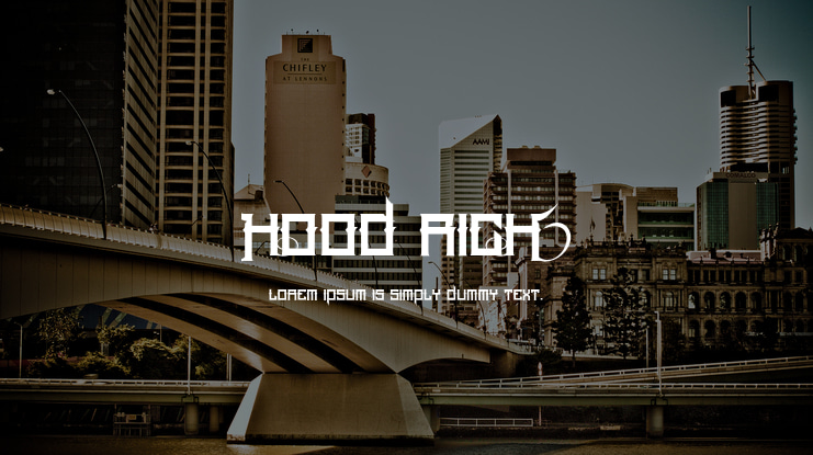 Hood Rich Font